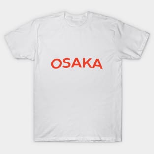 Osaka City Typography T-Shirt